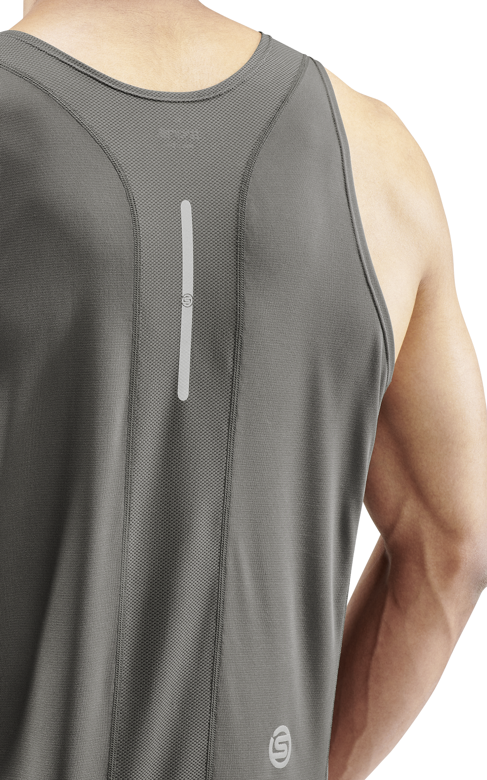 SKINS MEN'S ACTIVEWEAR SINGLET 3-SERIES - CHARCOAL