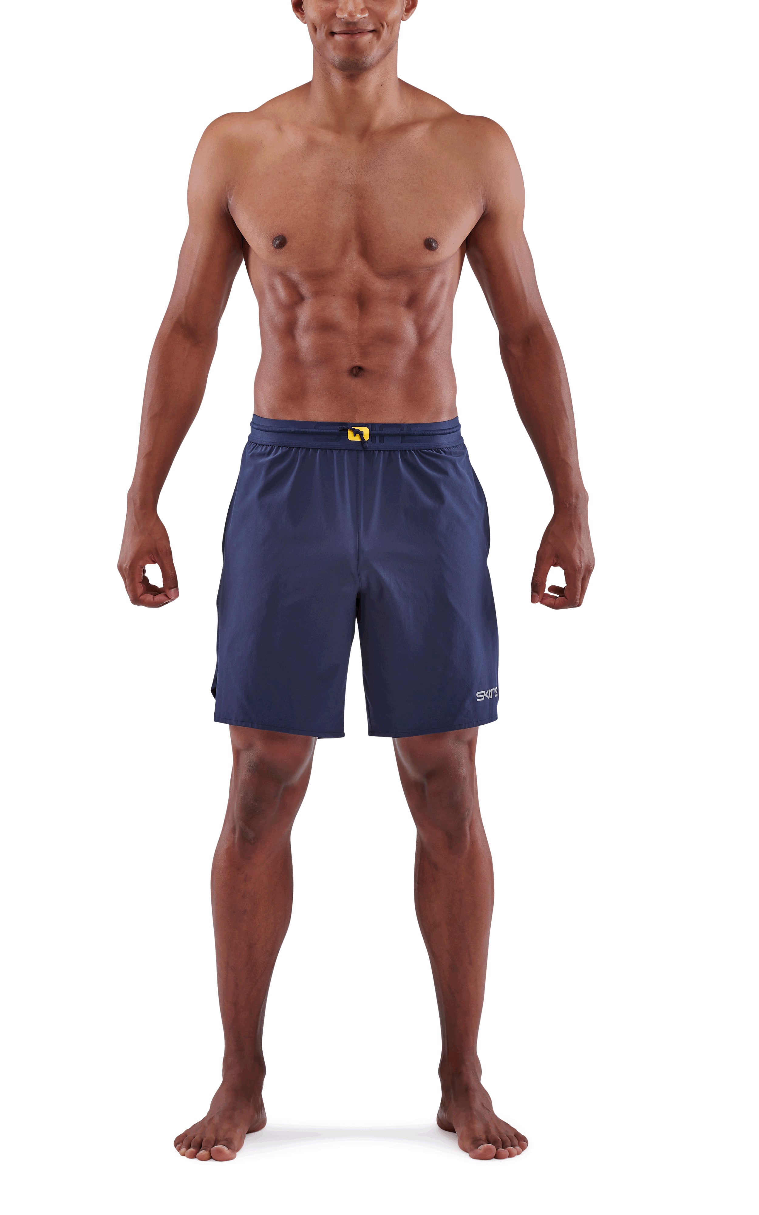 SKINS MEN'S ACTIVEWEAR X-FIT SHORTS 3-SERIES - NAVY BLUE