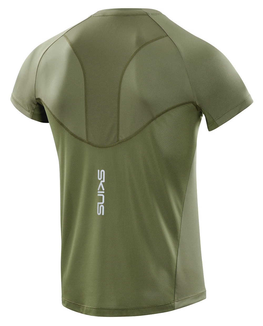 SKINS MEN'S ACTIVEWEAR SHORT SLEEVE TOP 3-SERIES - KHAKI