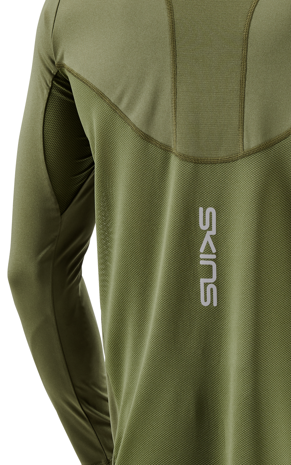 SKINS MEN'S LONG SLEEVE TOPS 3-SERIES - KHAKI