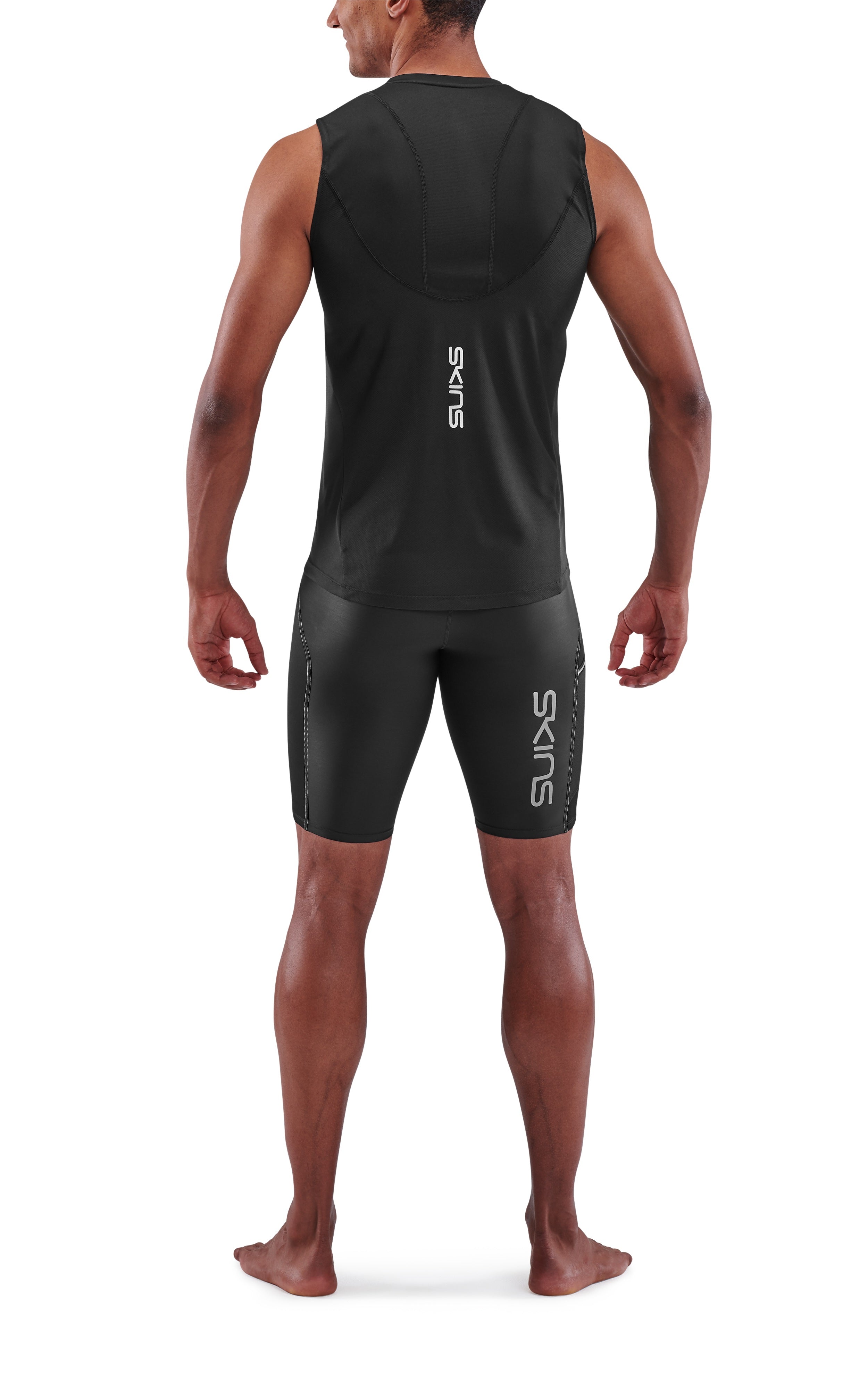 SKINS MEN'S ACTIVEWEAR TANK TOP 3-SERIES - BLACK