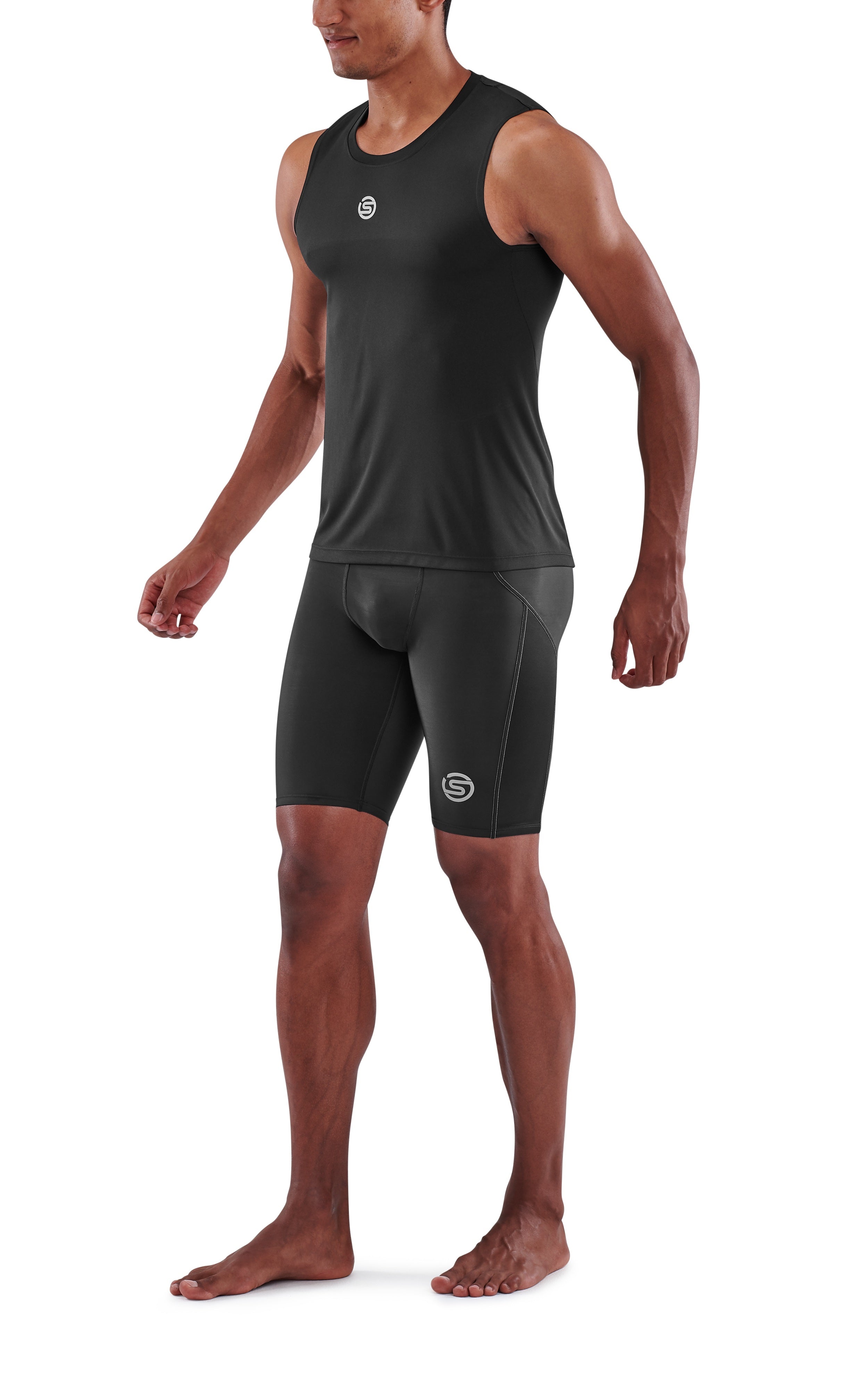 SKINS MEN'S ACTIVEWEAR TANK TOP 3-SERIES - BLACK