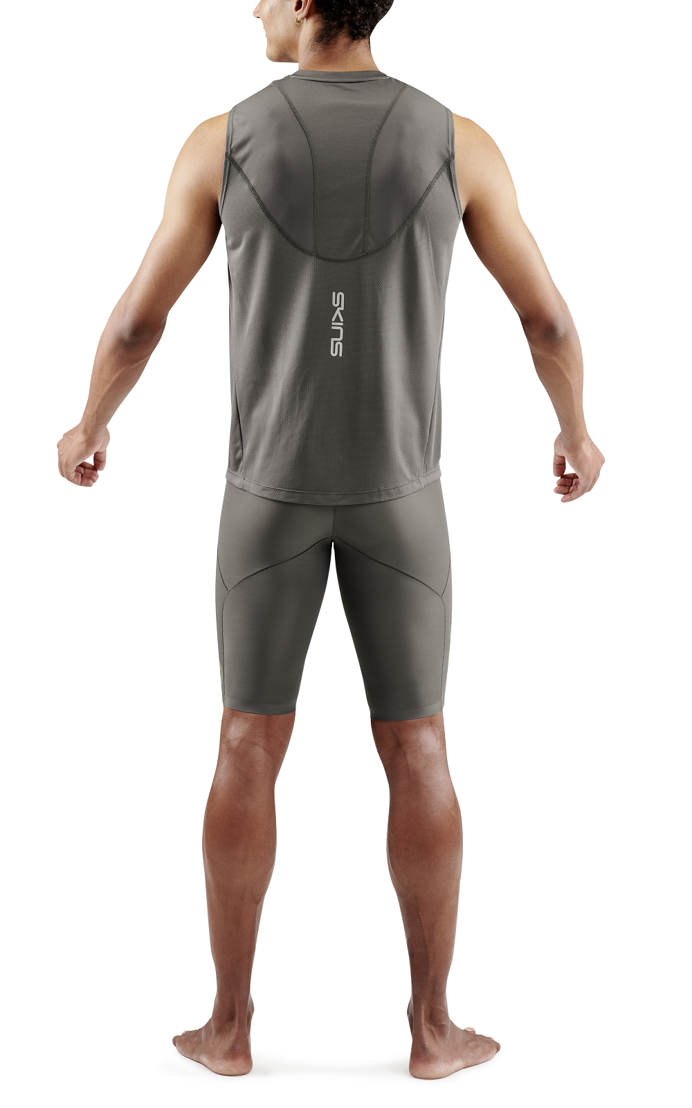 SKINS MEN'S ACTIVEWEAR TANK TOP 3-SERIES - CHARCOAL