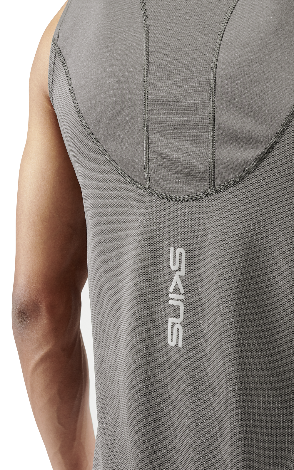 SKINS MEN'S ACTIVEWEAR TANK TOP 3-SERIES - CHARCOAL