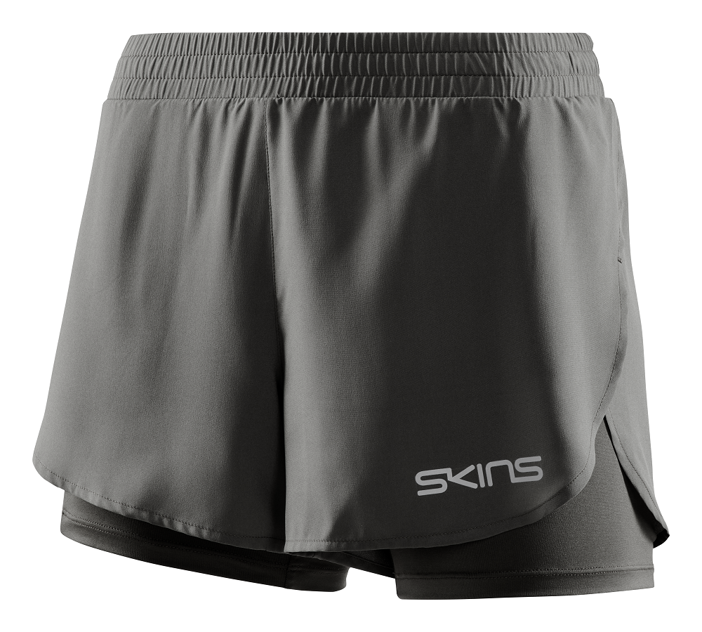 SKINS WOMEN'S ACTIVEWEAR X-FIT SHORTS 3-SERIES - CHARCOAL