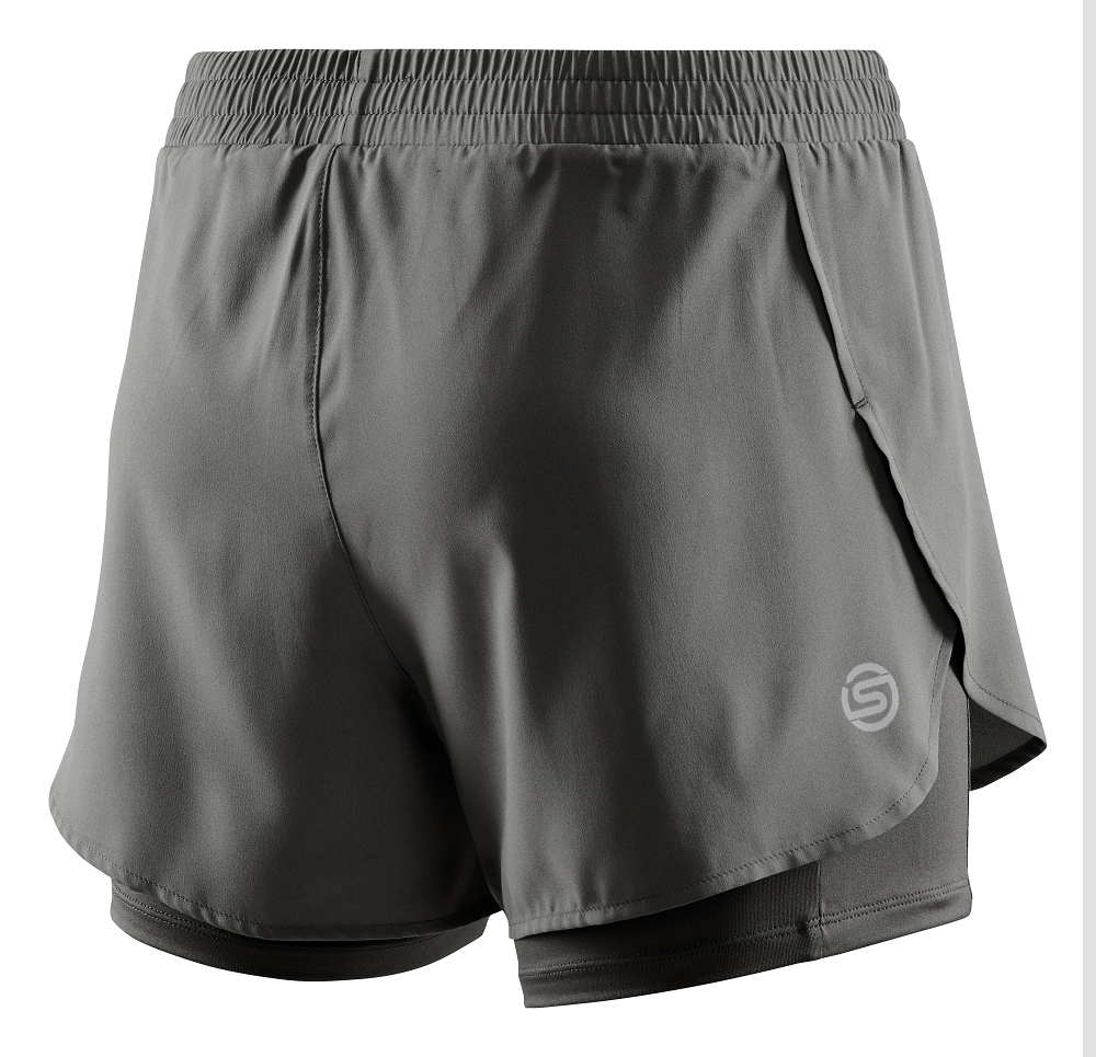 SKINS WOMEN'S ACTIVEWEAR X-FIT SHORTS 3-SERIES - CHARCOAL