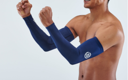 SKINS UNISEX'S COMPRESSION ARM SLEEVE 1-SERIES - NAVY BLUE